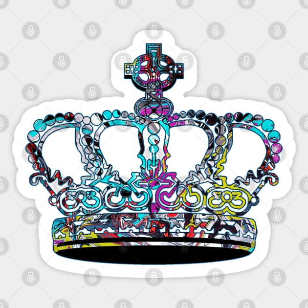 Graffiti crown Sticker by rlnielsen4